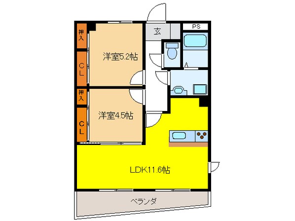 シェラトン赤塚Ⅰの物件間取画像